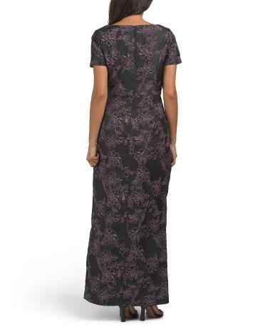 Roslyn Floral Embroidered Gown for Women Product Image