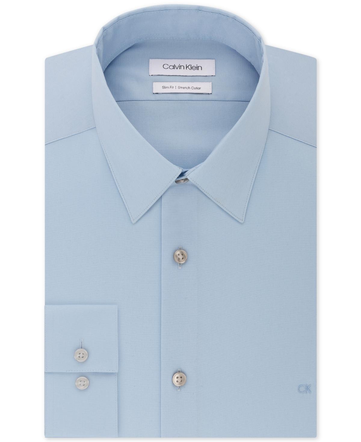 Calvin Klein Mens Slim-Fit Stretch Dress Shirt, Online Exclusive Created for Macys Product Image