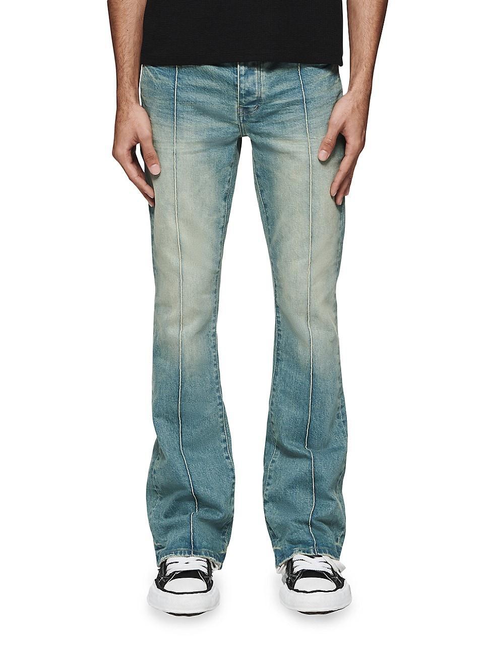 Men's Pintuck Flare Overdye Jeans Product Image