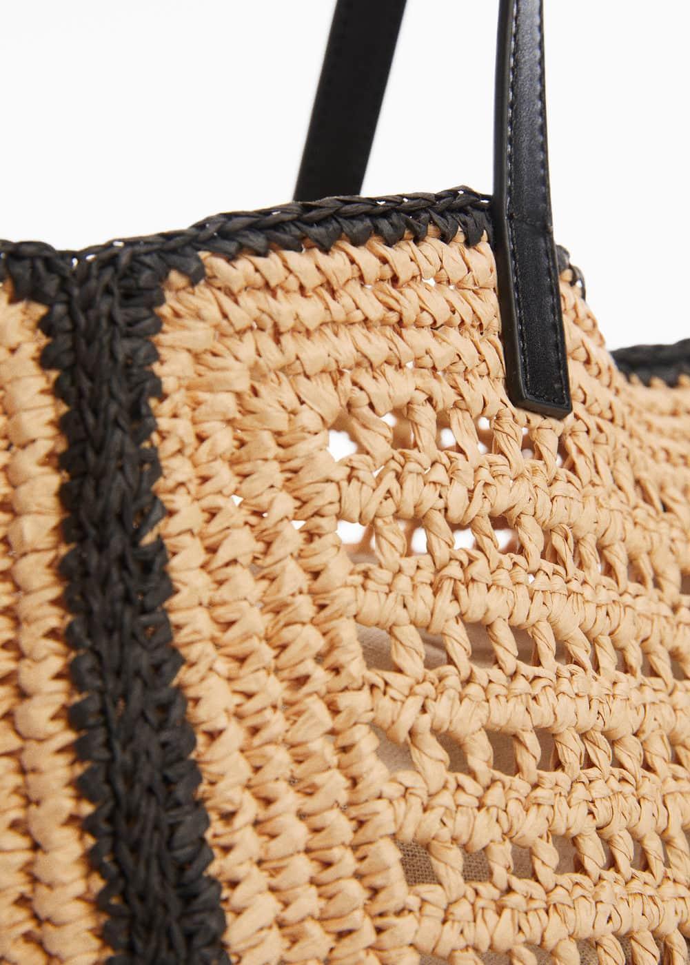 MANGO - Natural fiber shopper bag - One size - Women Product Image