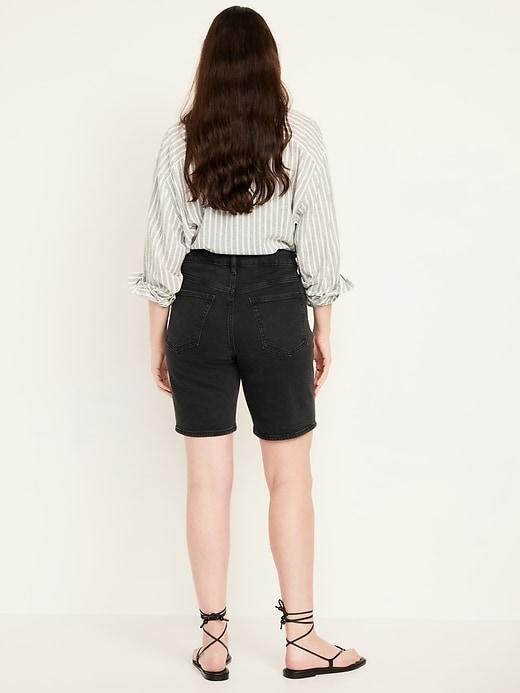 High-Waisted OG Jean Shorts -- 9-inch inseam Product Image