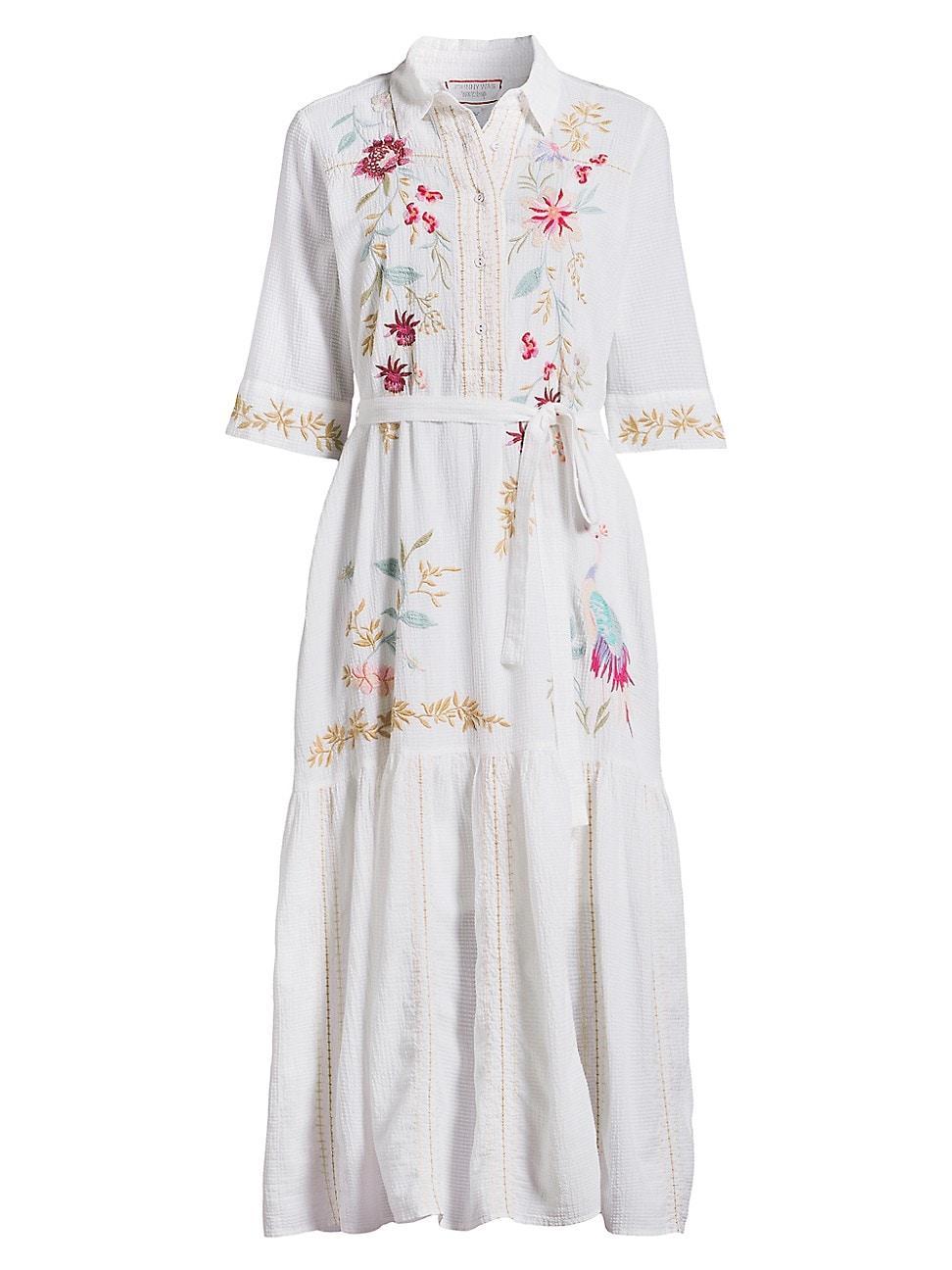 Womens Darcey Embroidered Shirtdress Product Image