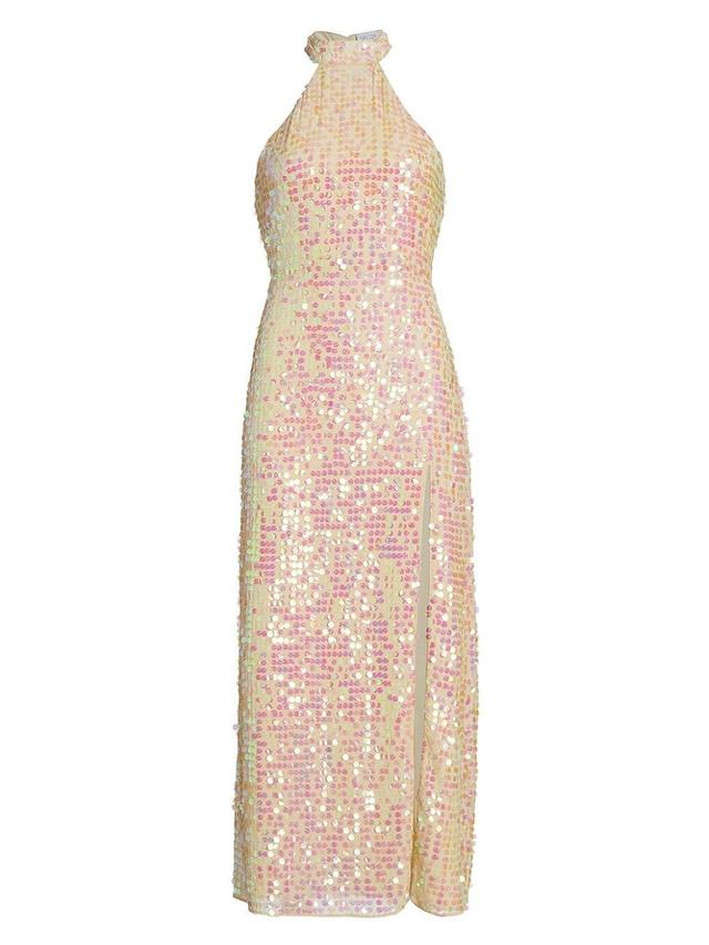 Womens Khoudia Sequined Halter Maxi Dress Product Image