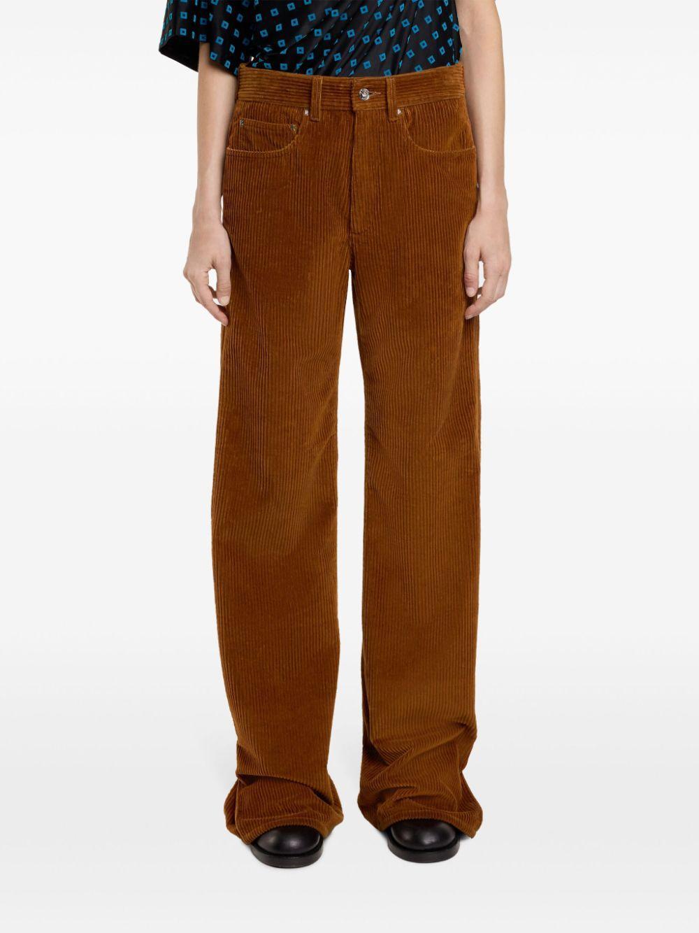 wide-leg corduroy trousers Product Image