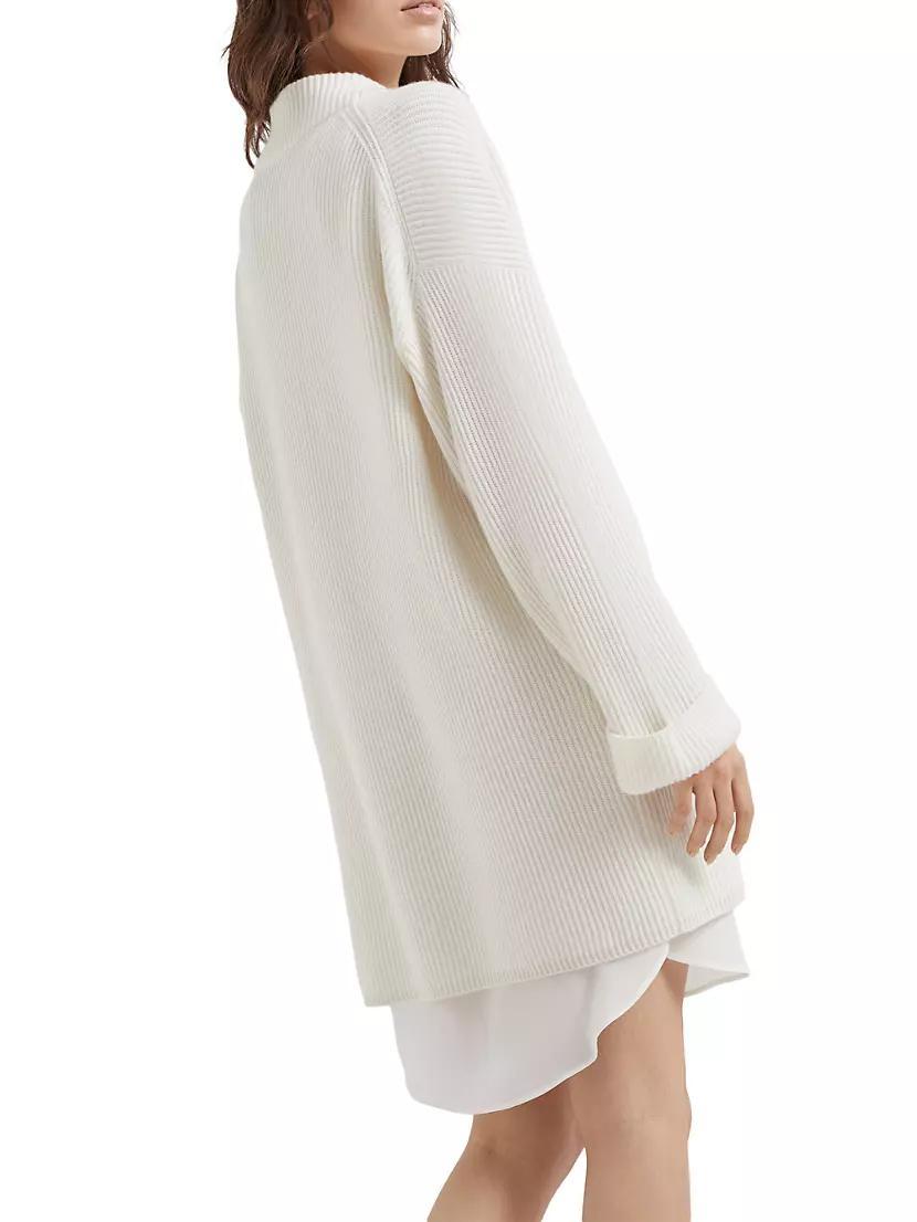 Cashmere English Rib Knit Dress Product Image