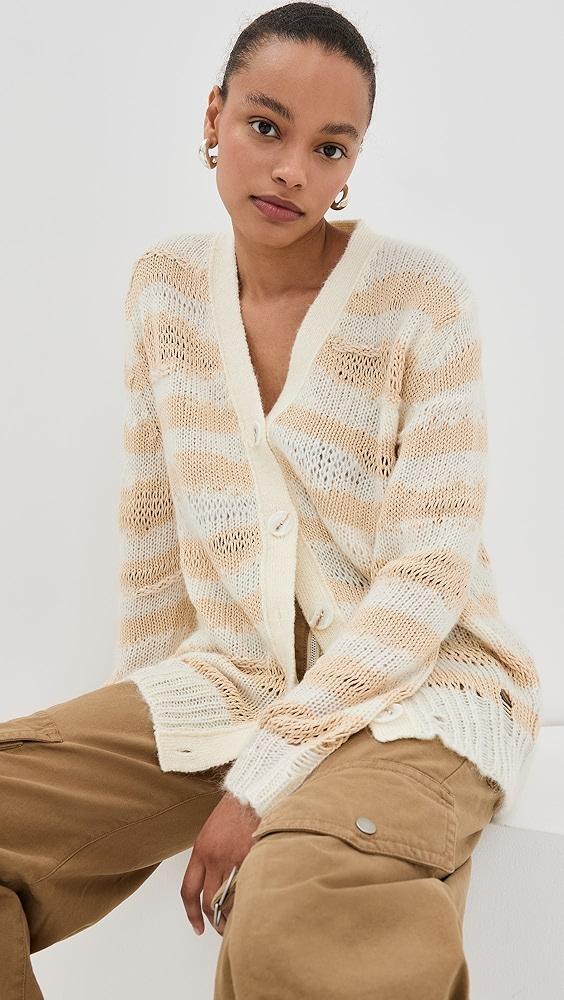 Acne Studios Koliva Mohair Stripe Cardigan | Shopbop Product Image