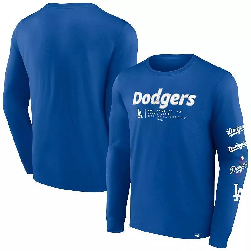 Mens Fanatics Branded Royal Los Angeles Dodgers Strike the Goal Long Sleeve T-Shirt Product Image