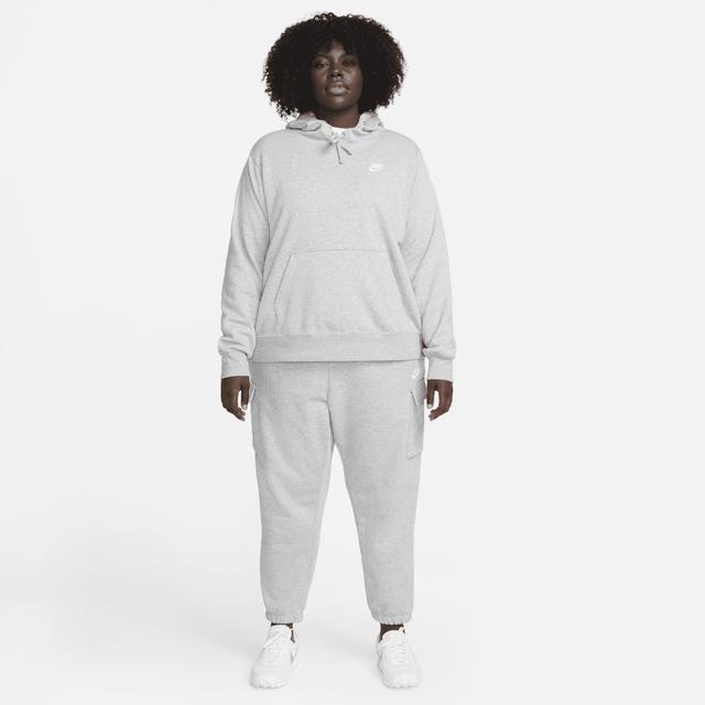 Plus Size Nike Sportswear Club Fleece Hoodie, Womens Grey Product Image