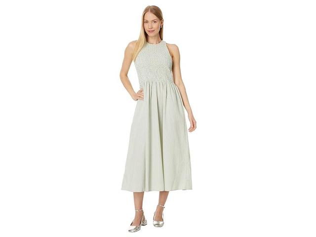 Madewell Selena Dress (Pistachio Stripe) Women's Dress Product Image