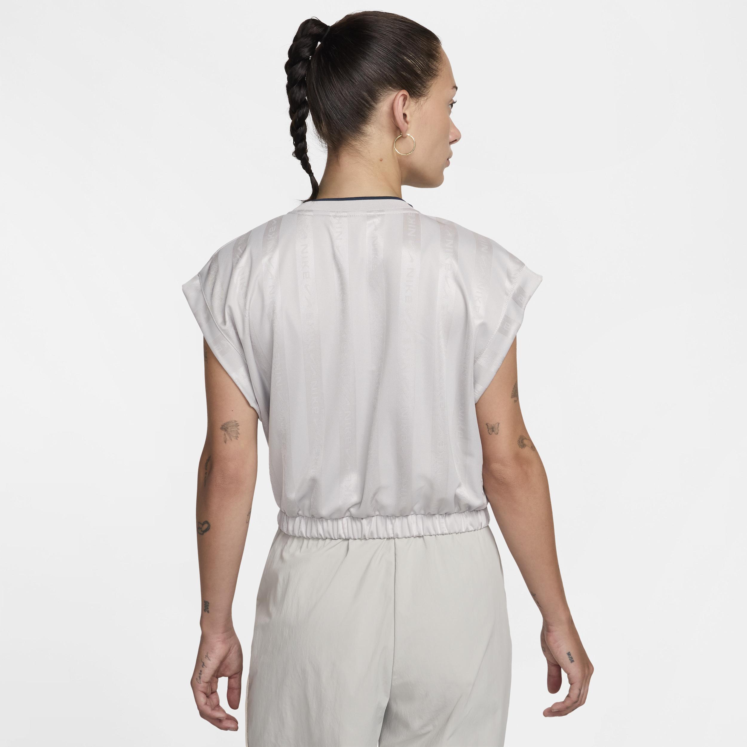 Women's Nike Sportswear Collection Dri-FIT Short-Sleeve Jacquard Jersey Product Image