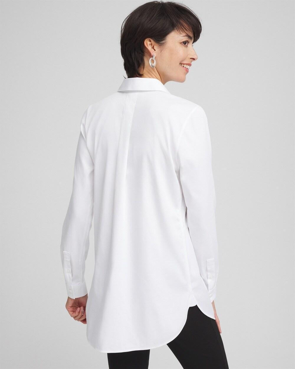 No Iron™ Embroidered Sateen Stretch Tunic Product Image