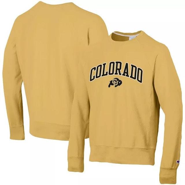 Mens Champion Colorado Buffaloes Skinny Arch Over Vintage Wash Pullover Sweatshirt Product Image