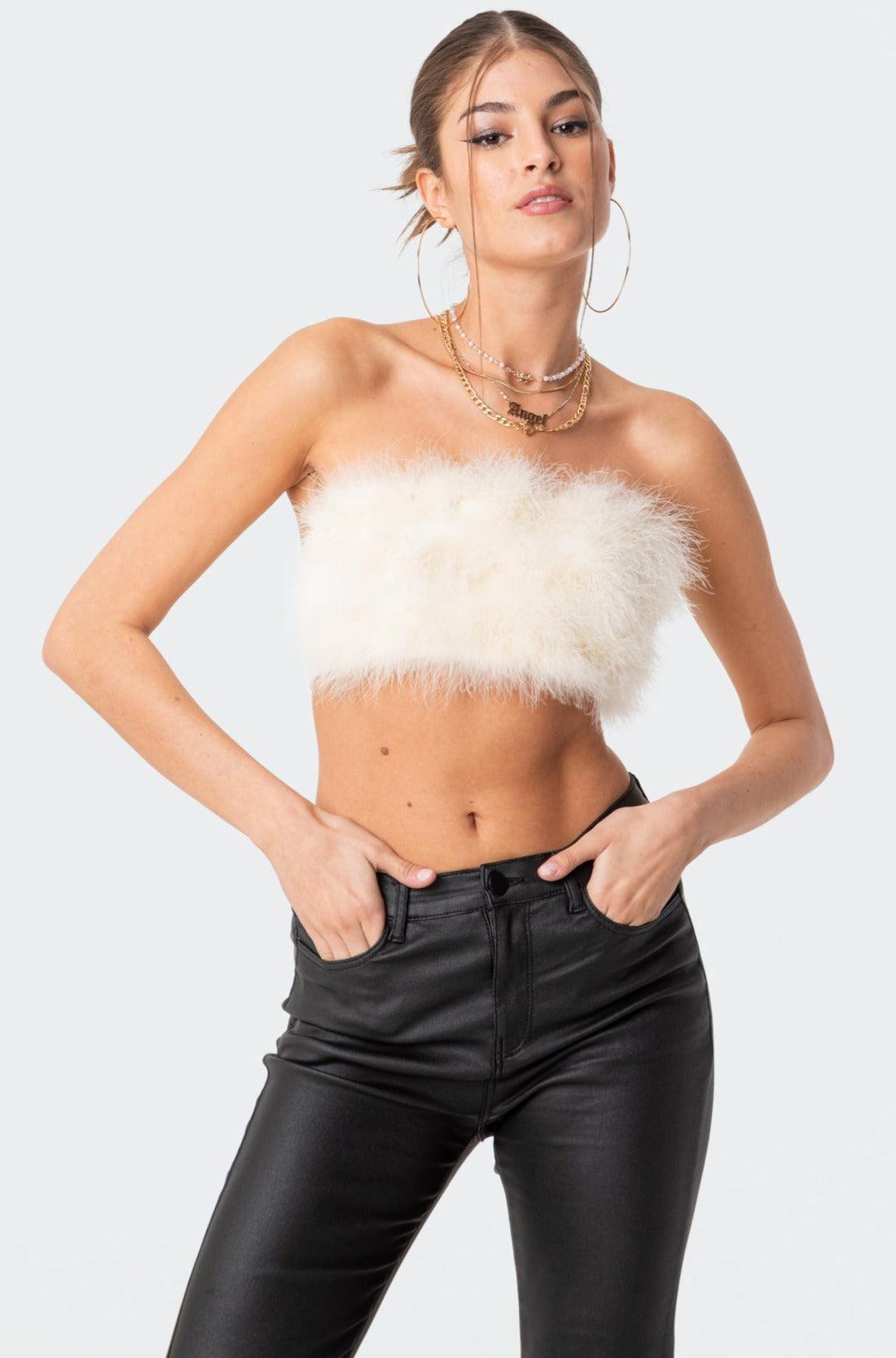 Trista Faux Fur Top Product Image