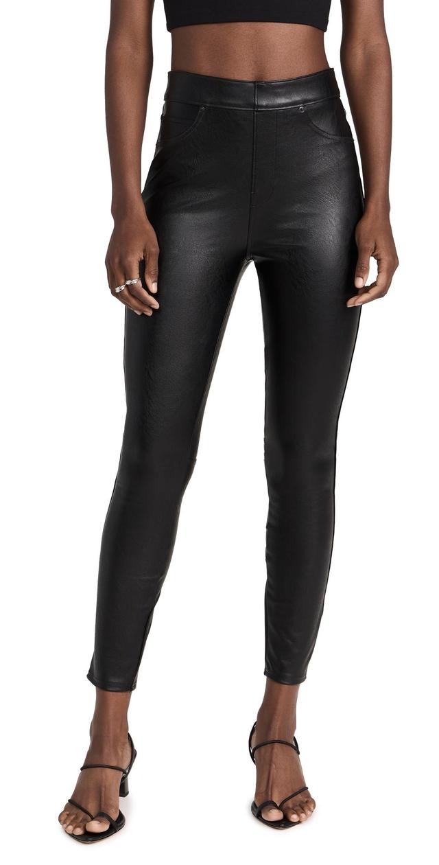 Spanx Leather-Like Fabrication Skinny Pants Product Image