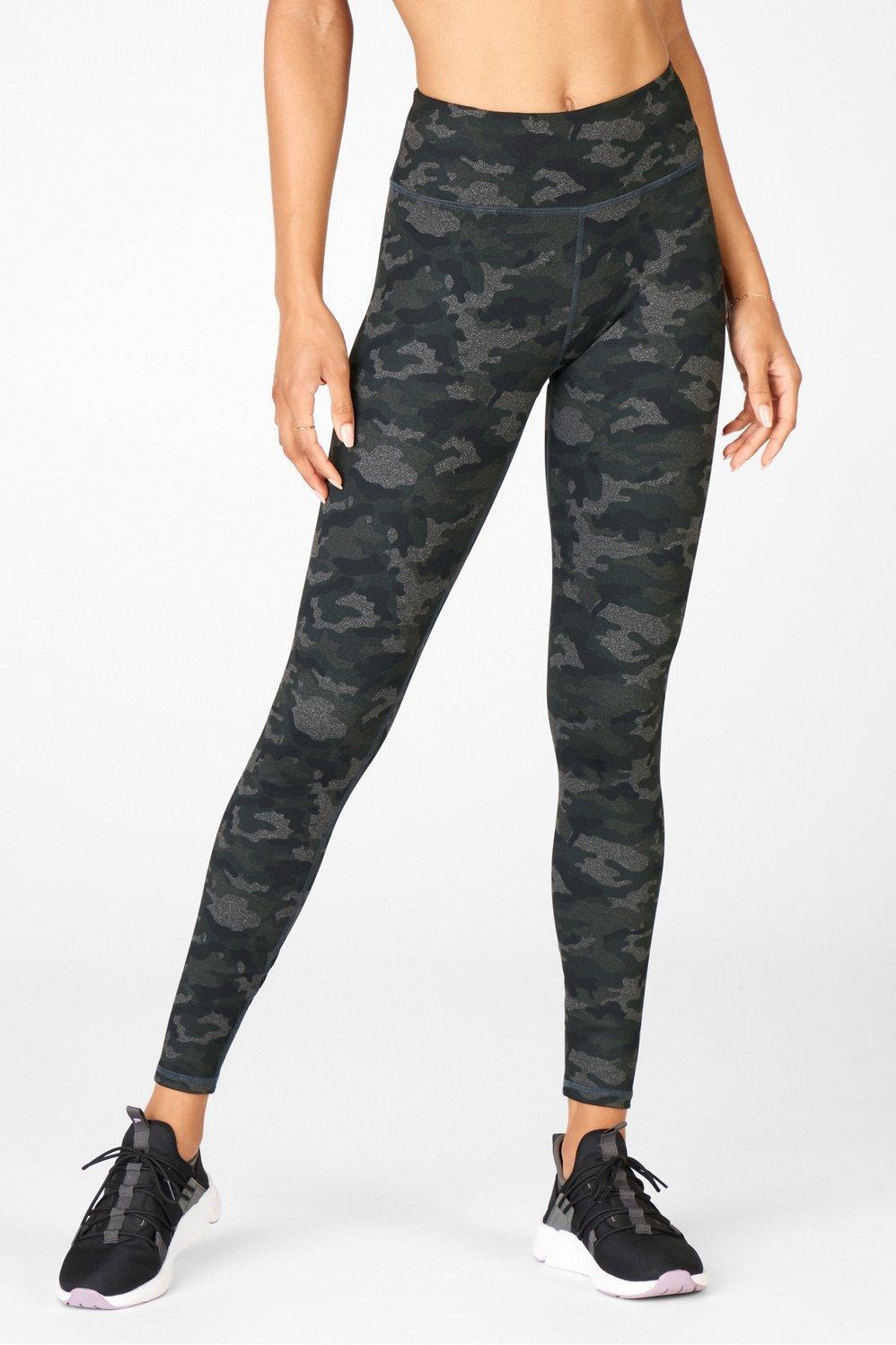 Fabletics Define Mid-Rise Legging Womens Charcoal Camo Size XXS product image