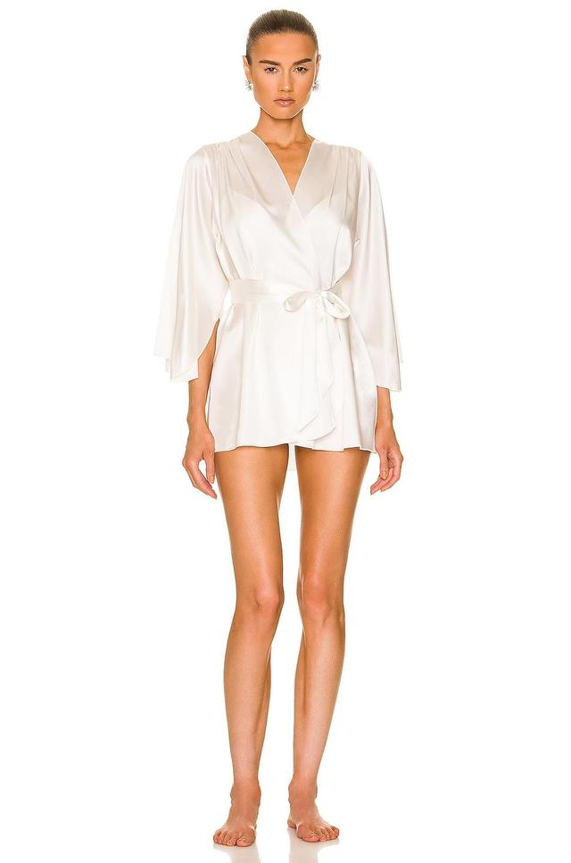 fleur du mal Embroidered Angel Sleeve Robe Product Image