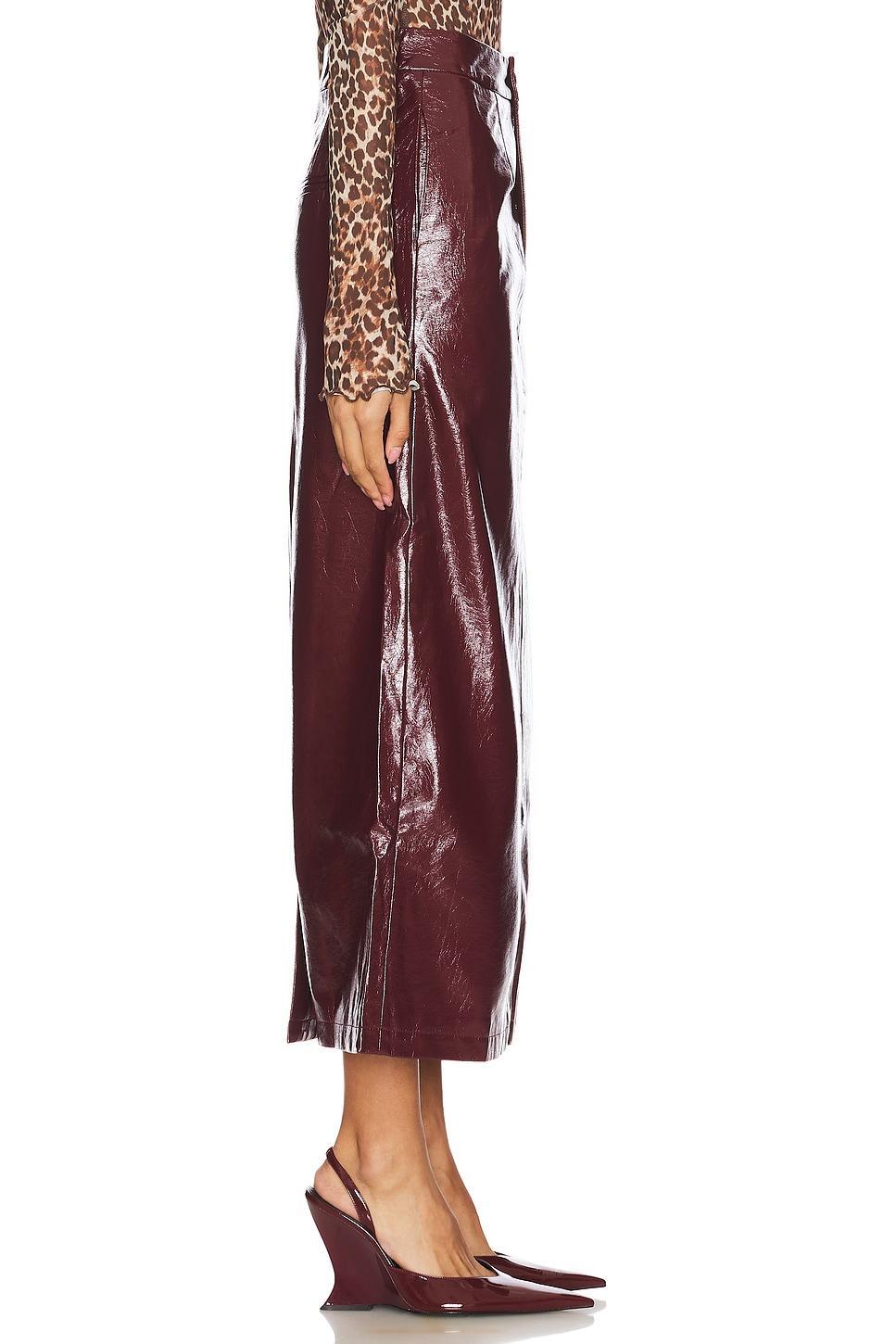 Eliza Leather Maxi Skirt Bubish Product Image