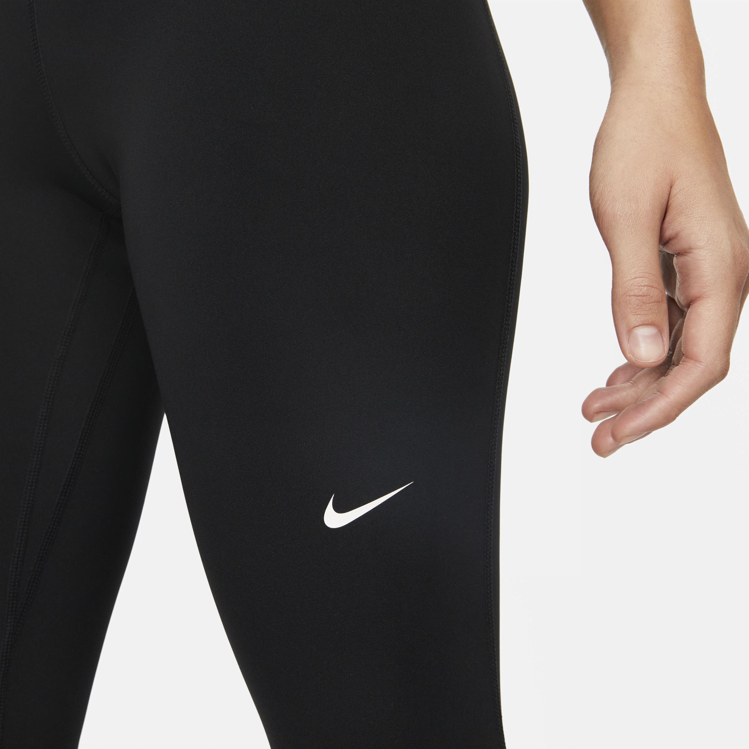 Women's Nike Pro Mid-Rise Mesh-Paneled Leggings Product Image