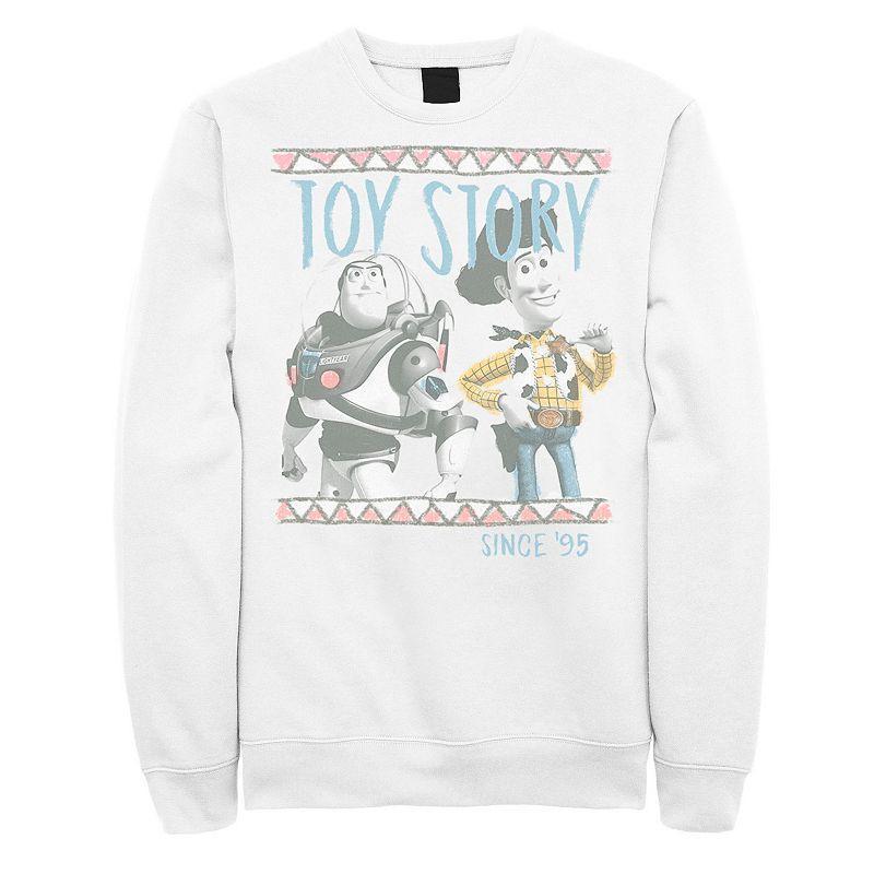 Disney / Pixars Toy Story Buzz Lightyear And Woody Mens Since 95 Sweatshirt Product Image