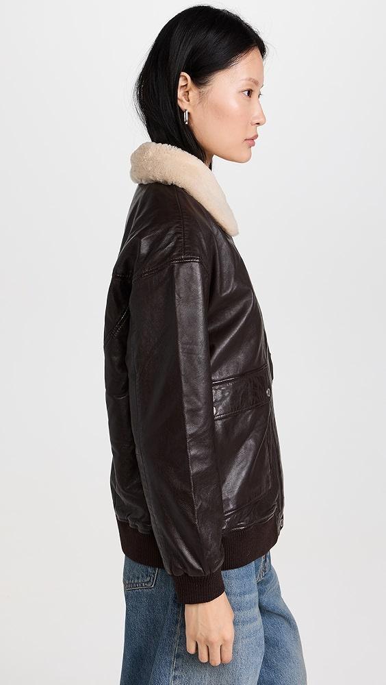 Avec Les Filles Shearling Bomber Jacket | Shopbop Product Image