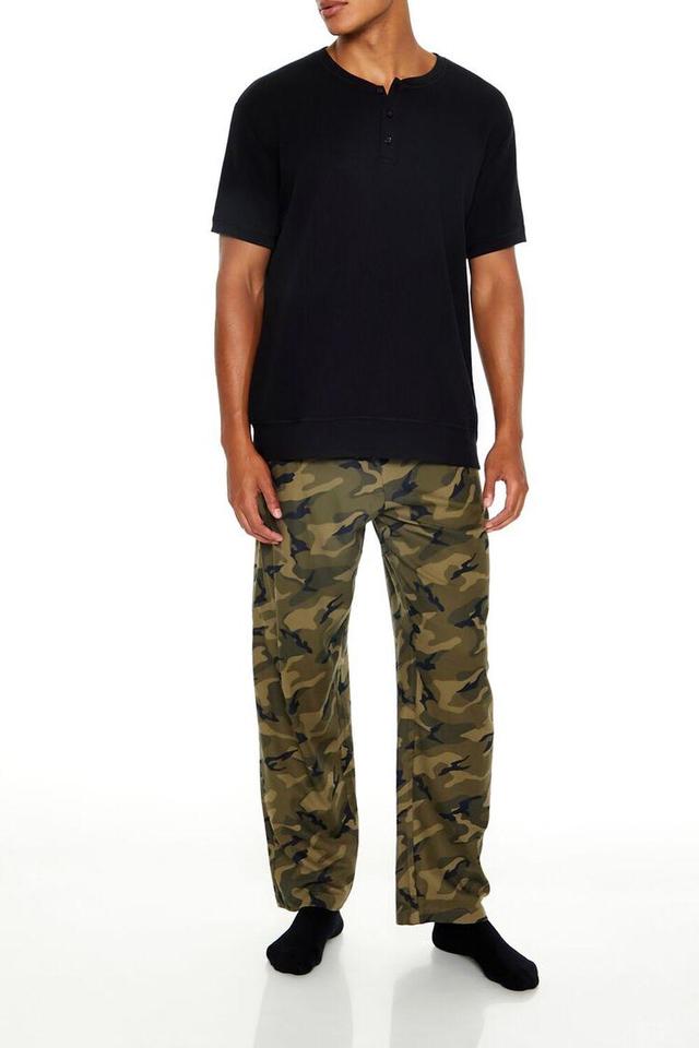 Camo Print Flannel Pajama Pants | Forever 21 Product Image