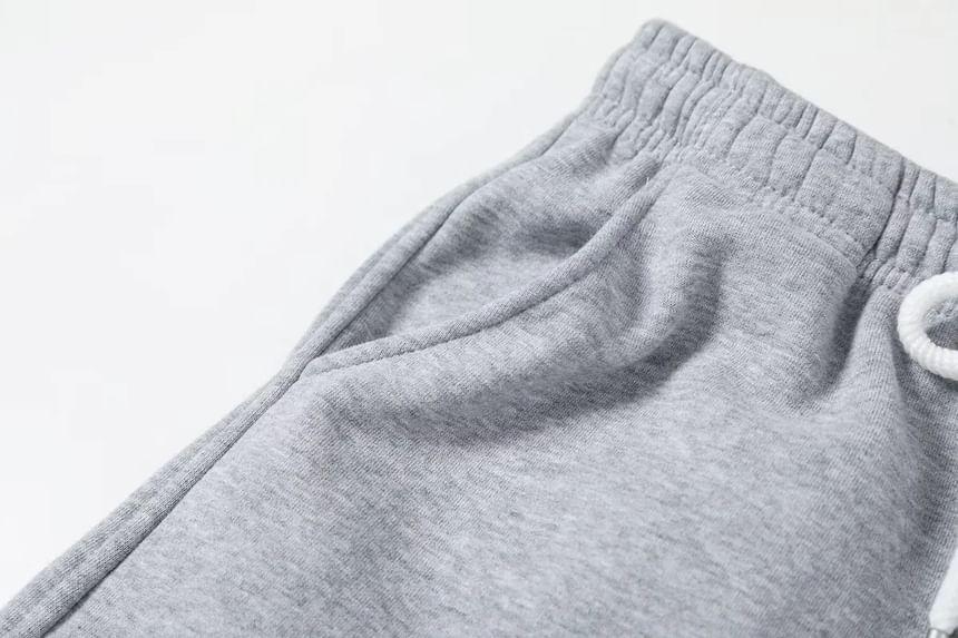 Mid Rise Plain Sweatpants Product Image