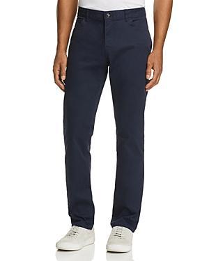 Michael Kors Slim-Fit Parker Stretch Flat Front Twill Pants Product Image