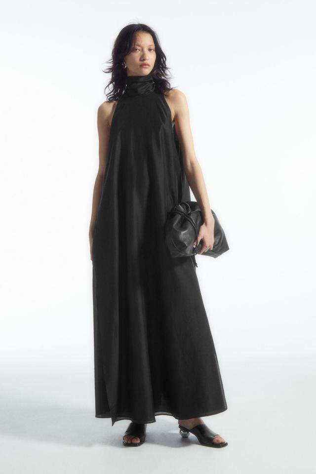 HALTERNECK A-LINE MAXI DRESS Product Image