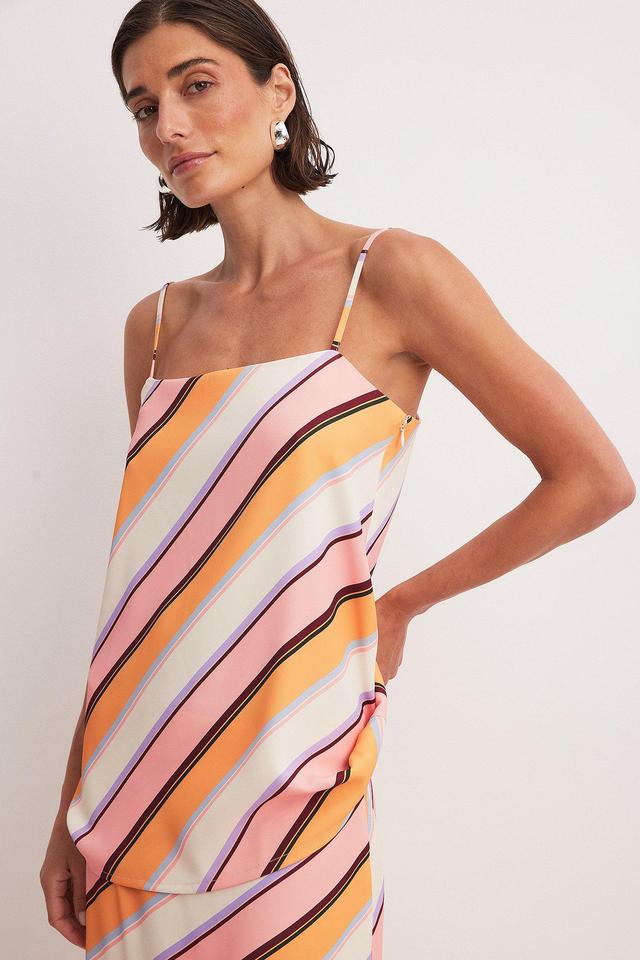 Striped Satin Top Product Image