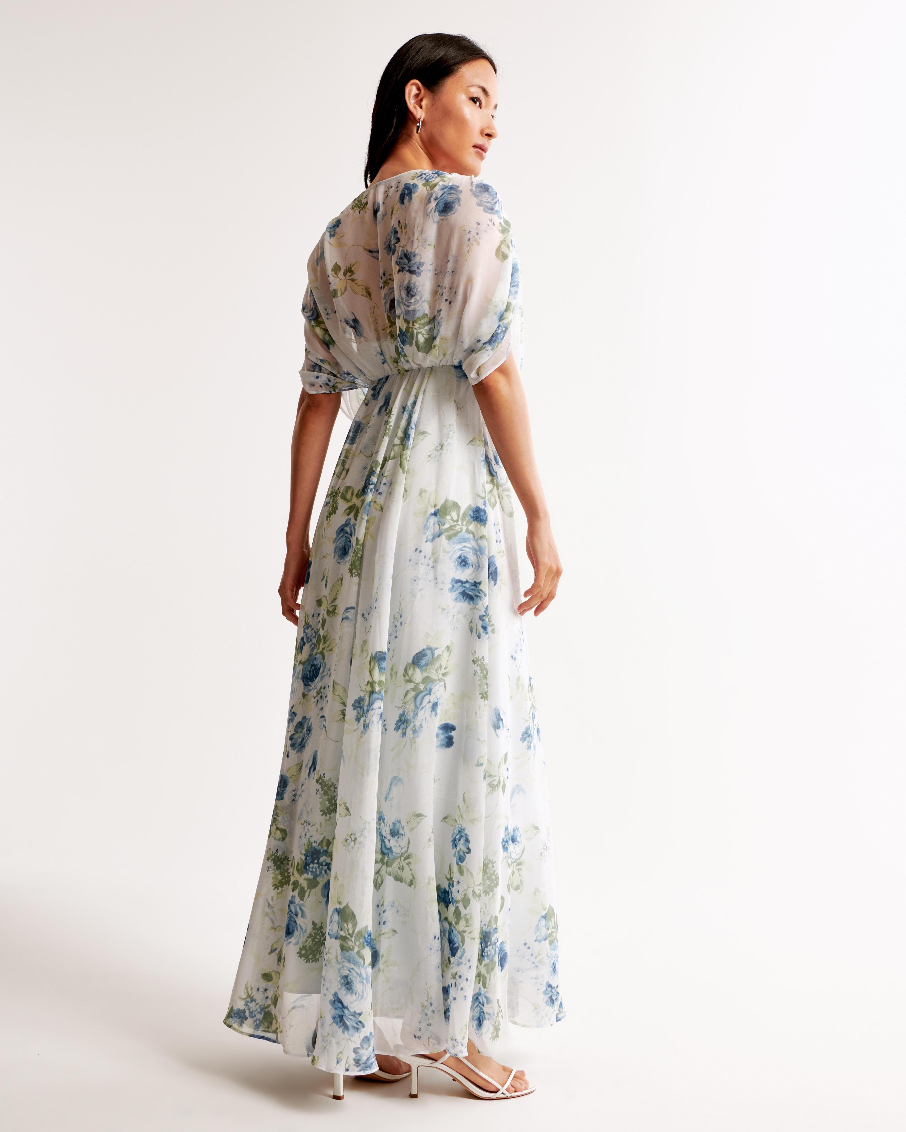 Dolman Sleeve Flowy Maxi Dress Product Image