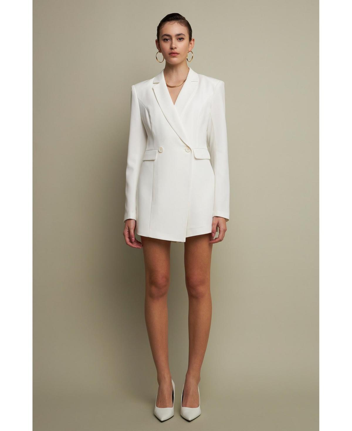 Women's Suit Blazer Romper Product Image