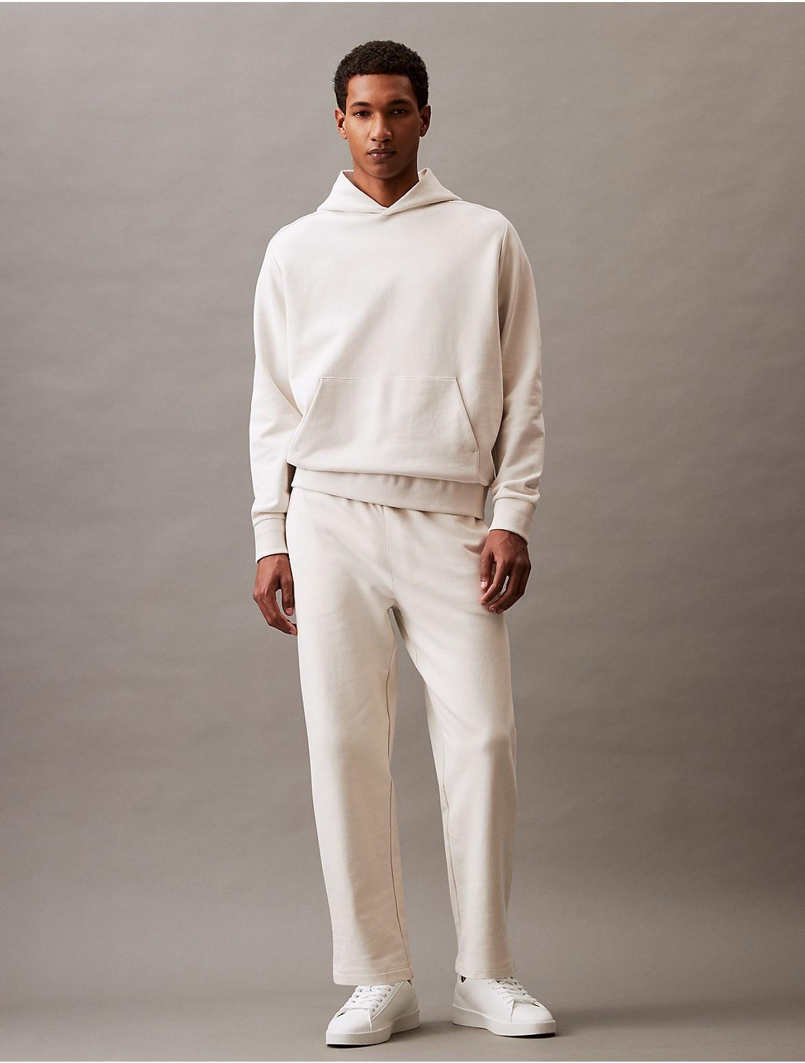 Calvin Klein Mens Luxe Terry Joggers - White - L Product Image