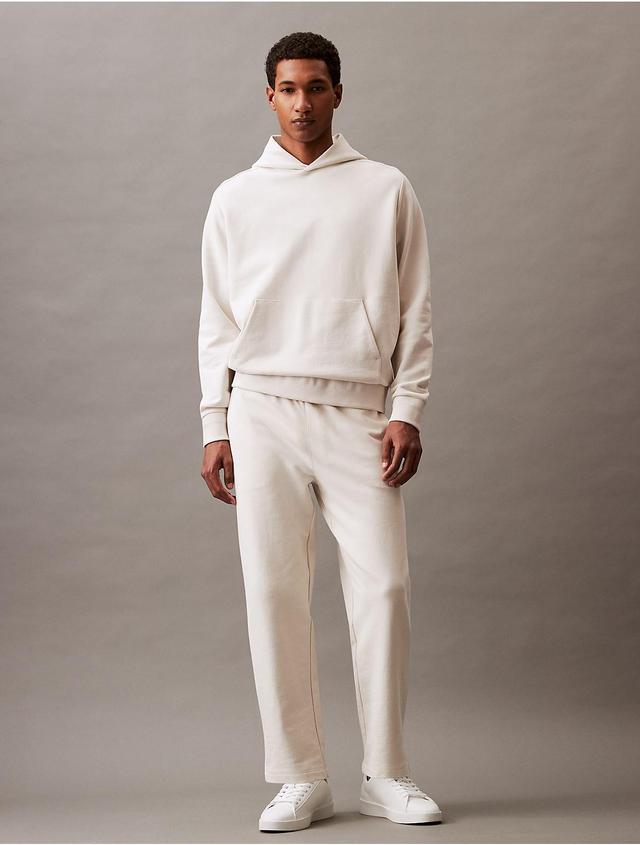 Calvin Klein Mens Luxe Terry Joggers - White - S Product Image