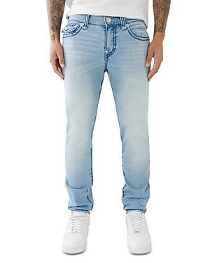 True Religion Rocco Super T Flap Skinny Jeans in Havana Light Blue Product Image