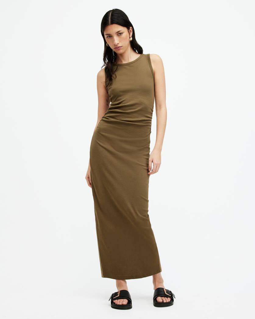 Katarina Boat Neck Slim Fit Maxi Dress Product Image