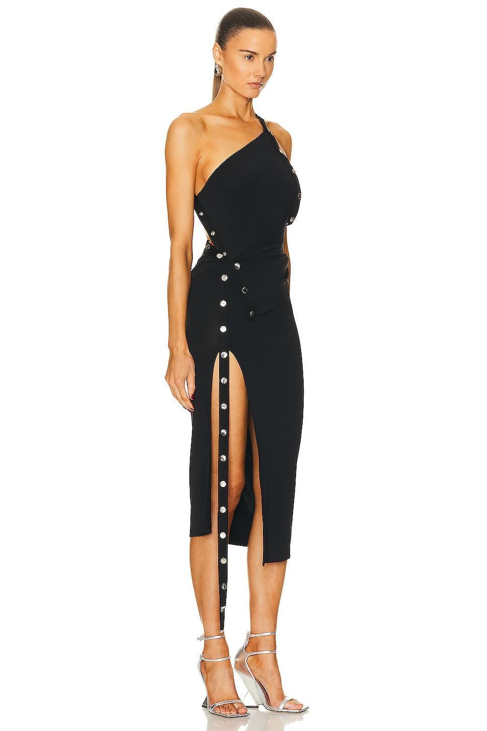 THE ATTICO One Shoulder Midi Dress Product Image