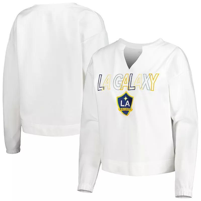 Womens Concepts Sport LA Galaxy Sunray Notch Neck Long Sleeve T-Shirt Product Image