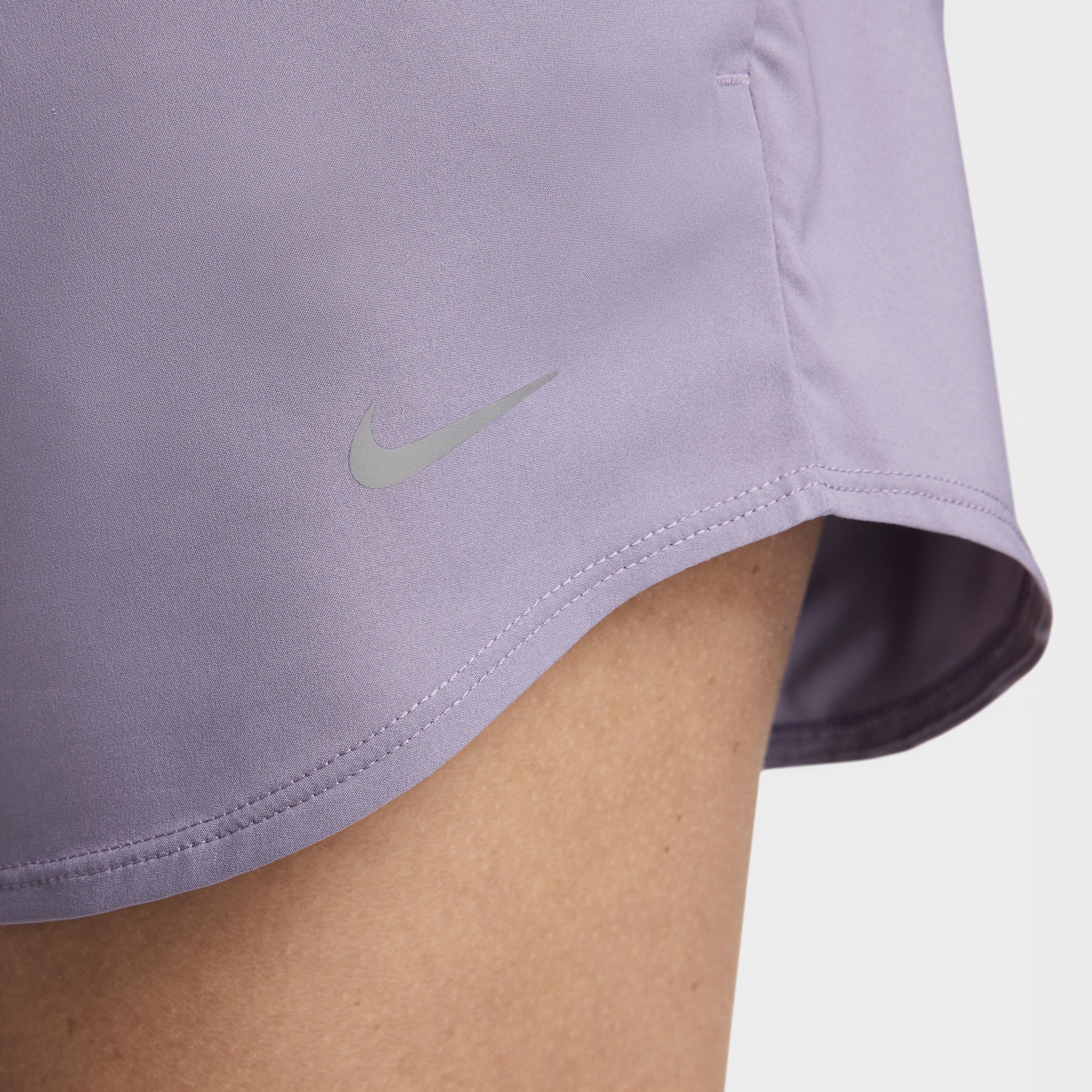 Nike Womens One Dri-FIT Ultra High-Waisted 3 Brief-Lined Shorts Product Image