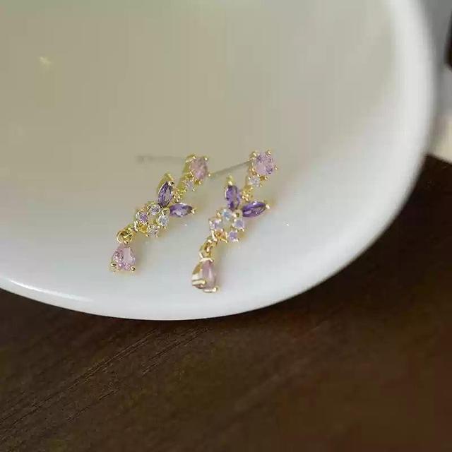 Butterfly Rhinestone Earrings Product Image