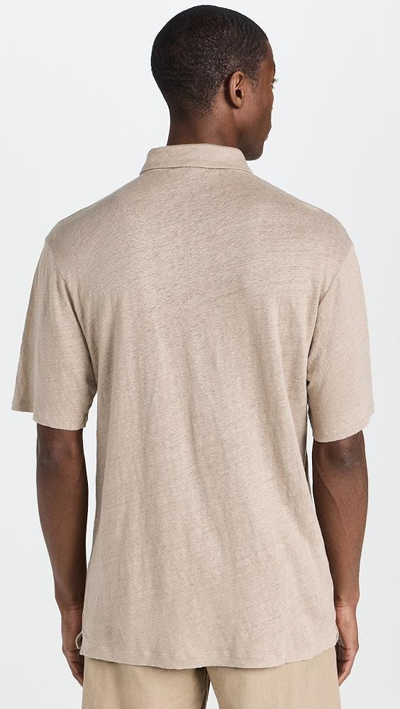 Frescobol Carioca Mello Linen Button-Up Polo | Shopbop Product Image