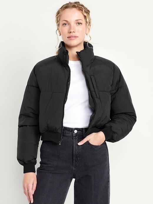 Oversized Crop Puffer Jacket Product Image