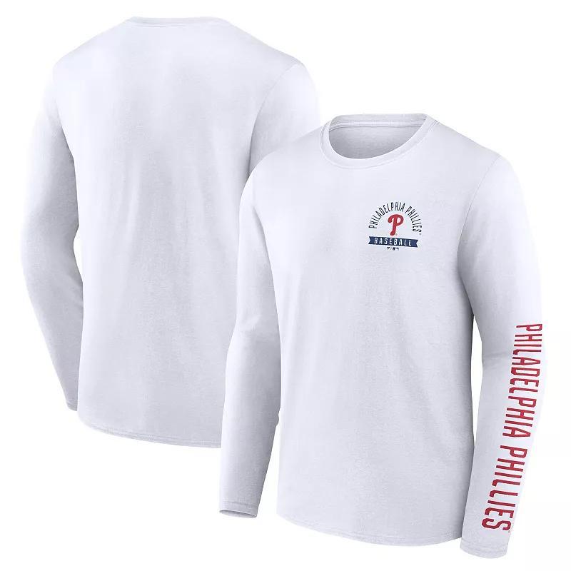 Mens Fanatics Branded Philadelphia Phillies Press Box Long Sleeve T-Shirt Product Image