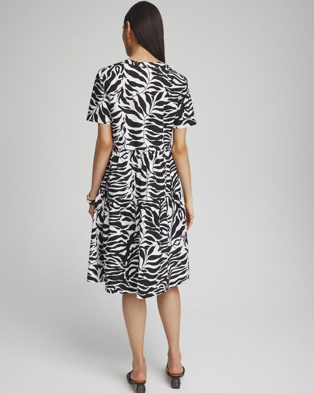 Poplin Palm Print Dress Product Image