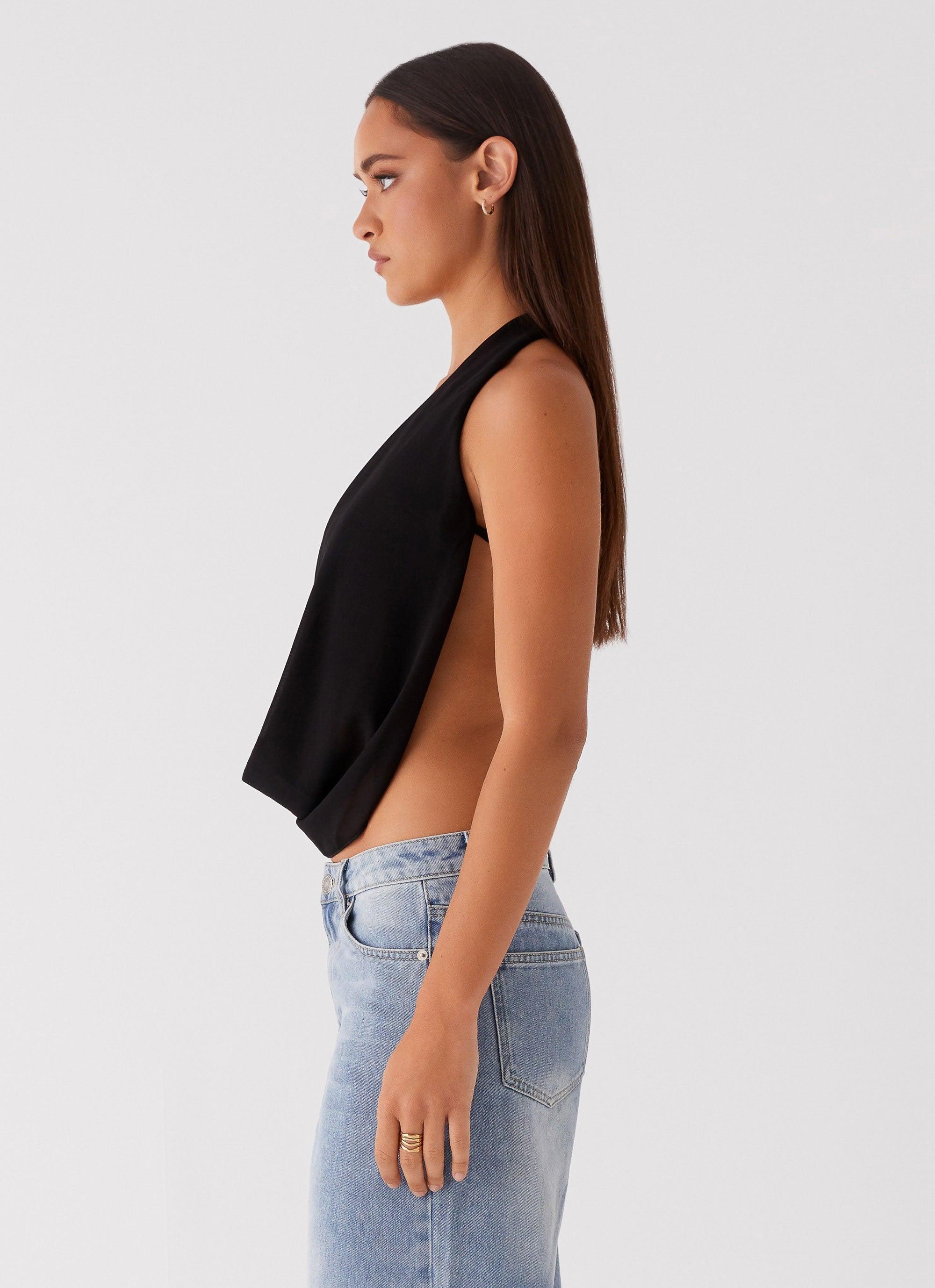 Elysia Chiffon Top - Black Product Image