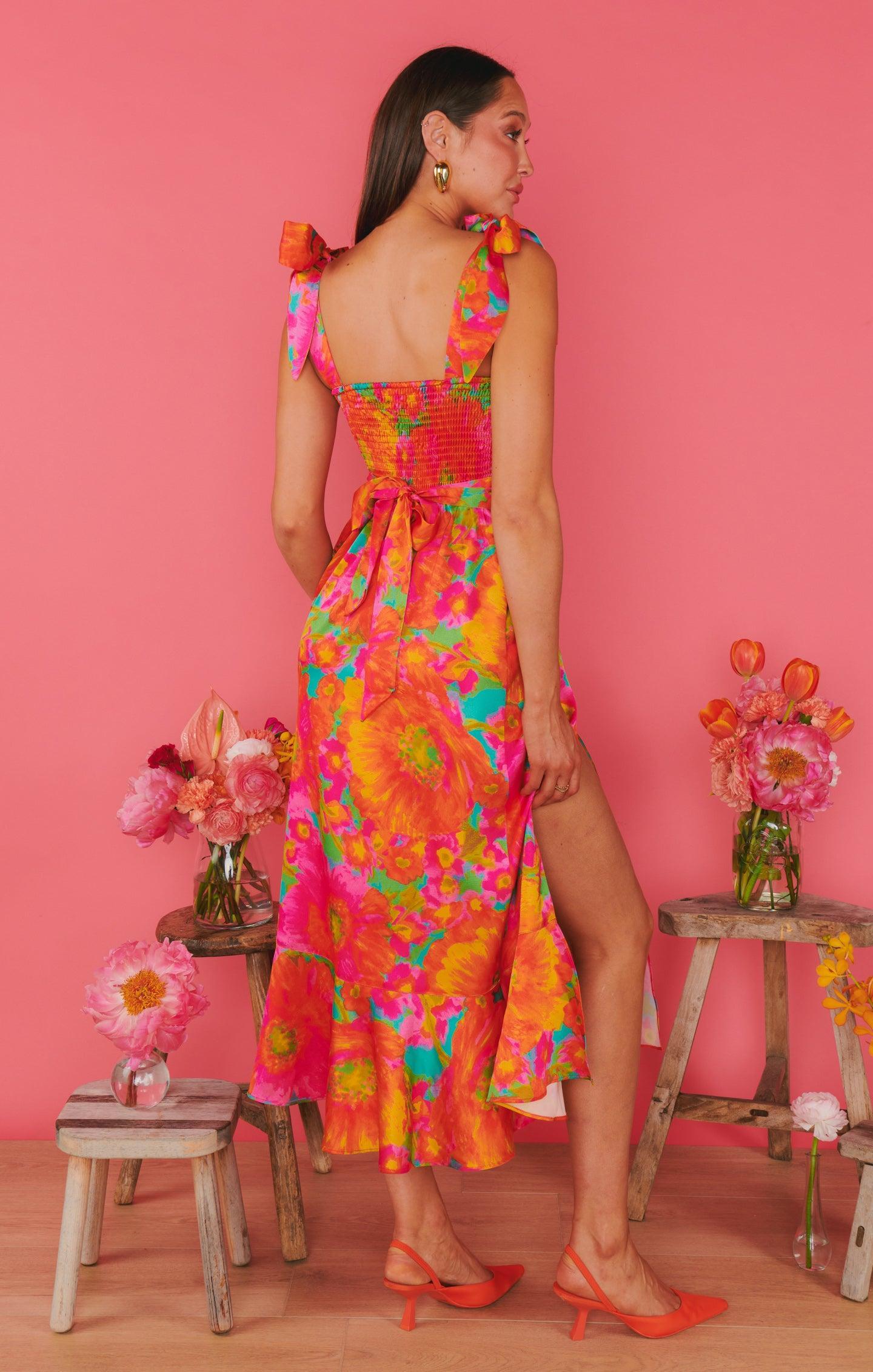 Garden Midi Dress ~ Miss Malibu Product Image