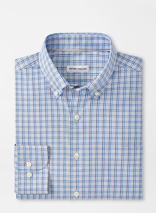 Peter Millar Cutler Crown Lite Plaid Stretch Button-Down Shirt Product Image