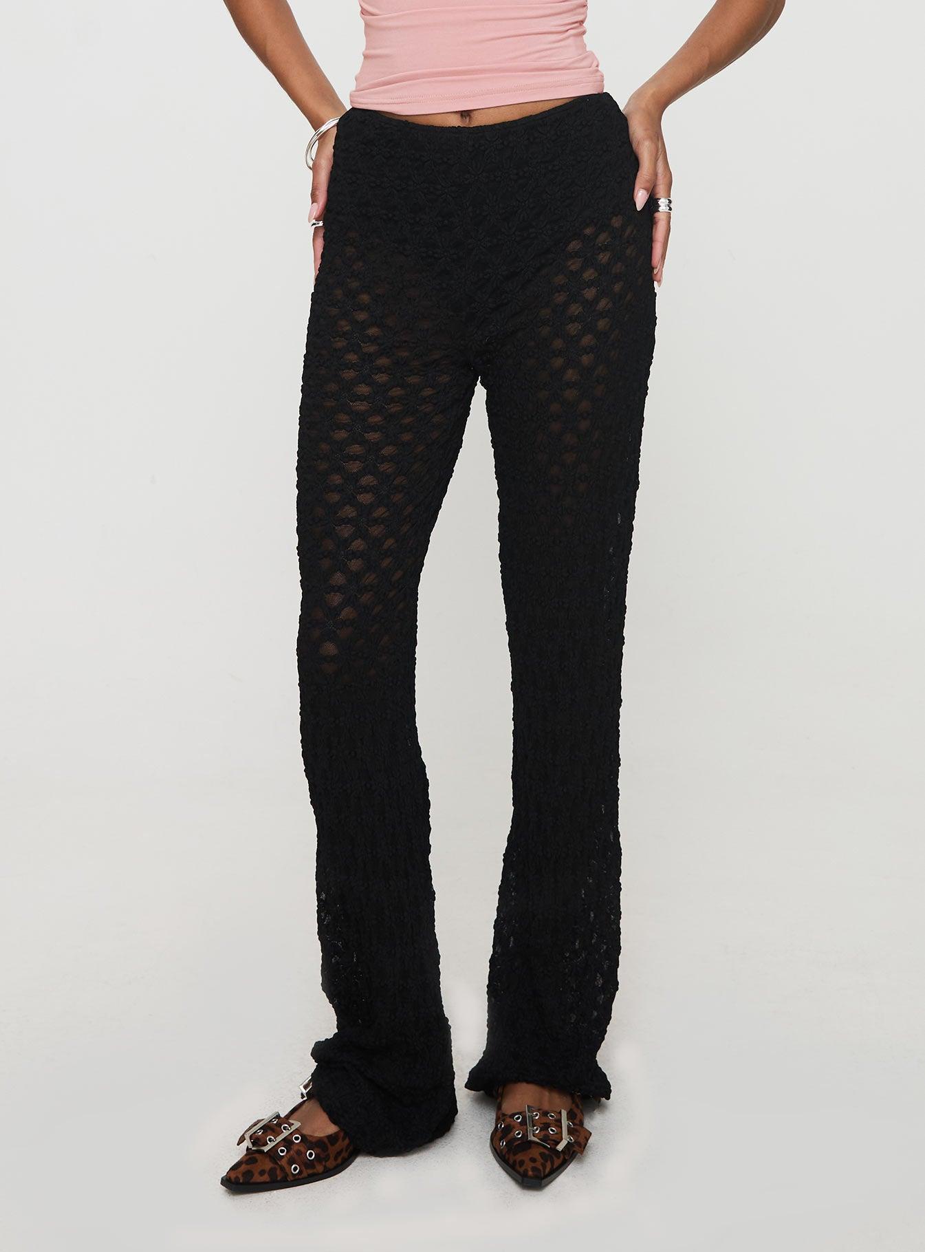 Call It What You Want Mesh Pants Black Product Image