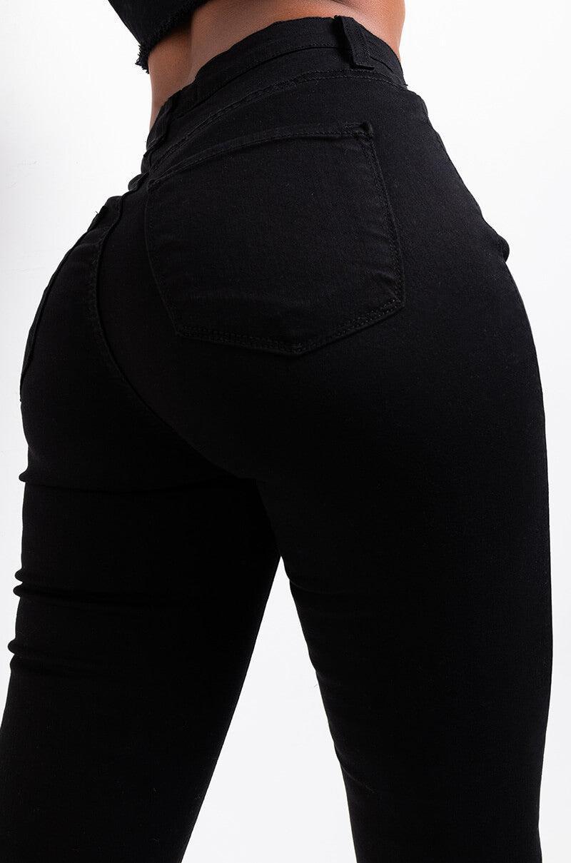 REBECCA ULTRA HIGH RISE SKINNY IN BLACK Product Image