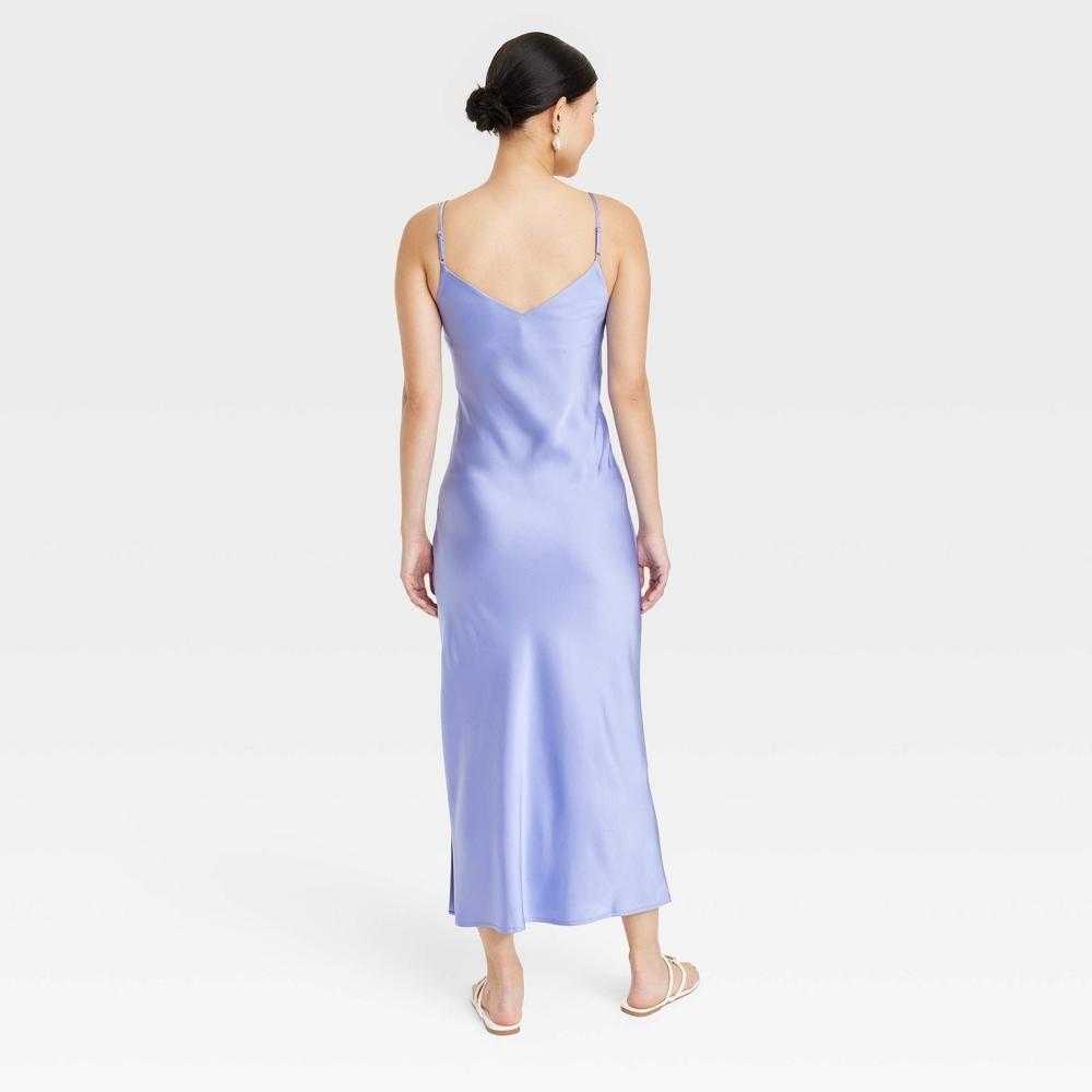 Womens Midi Slip Dress - A New Day Blue XS Product Image