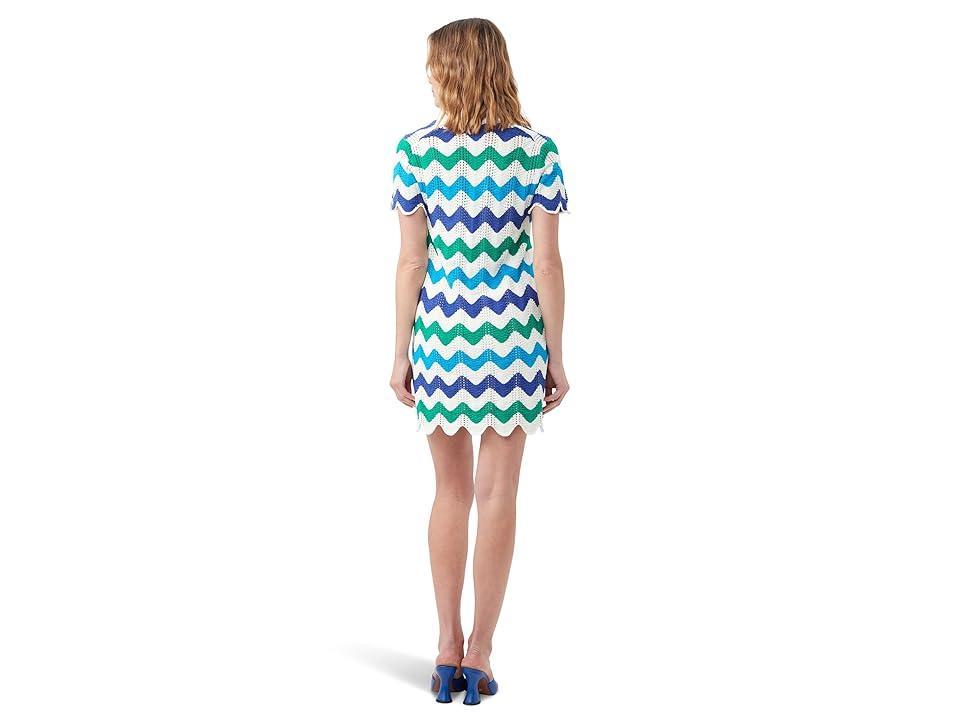 Trina Turk Lido Beach Dress (Admiral Blue ) Women's Dress Product Image